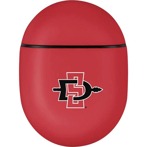 San Diego State University Aztecs Red Logo Google Pixel Buds Skin